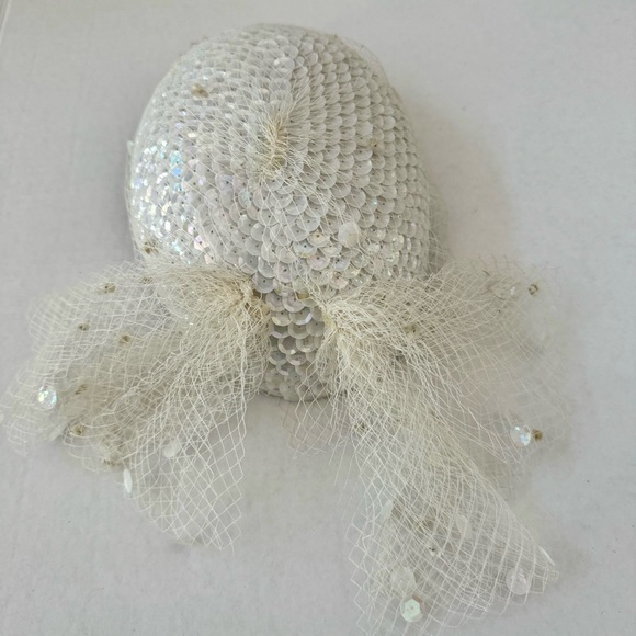 Whittaker & Javits Veil Tulle Sequin VINTAGE Hat B#27 - Picture 6 of 12